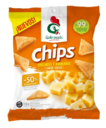 CHIPS GALLO SNCK SABOR QUESO X100GR