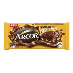 CHOCOLATE ARCOR CON LECHE CON MANI 100GR 