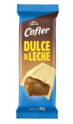 CHOCOLATE COFLER BLANCO RELLENO DE DULCE DE LECHE 38GR