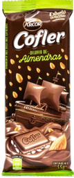 CHOCOLATE COFLER LECHE Y ALMENDRAS 55GR