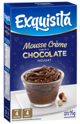 MOUSSE EXQUISITA CHOCOLATE NOUGAT 95GR