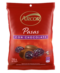 PASAS DE UVA CON CHOCOLATE ARCOR 100GR