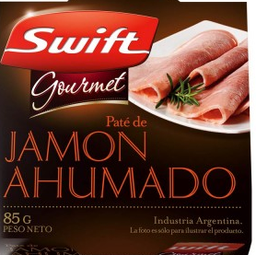 PATE GOURMET SWIFT JAMON AHUMADO 85GR