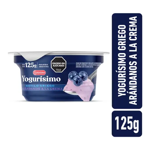 YOGURT YOGURISIMO ESTILO GRIEGO ARANDANOS 125GR